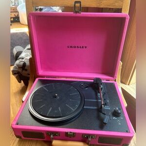 Crosley Hot Pink Portable Record Player